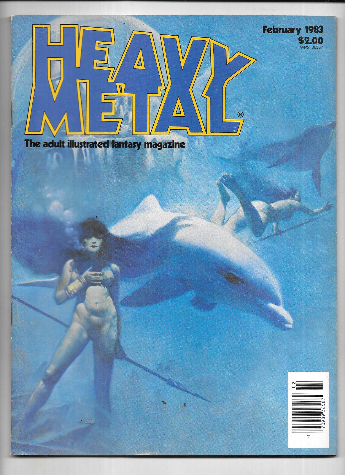 Heavy Metal Magazine Vol 7 #11 February 1984 VTG Newsstand Moebius 7.0 Est 1977