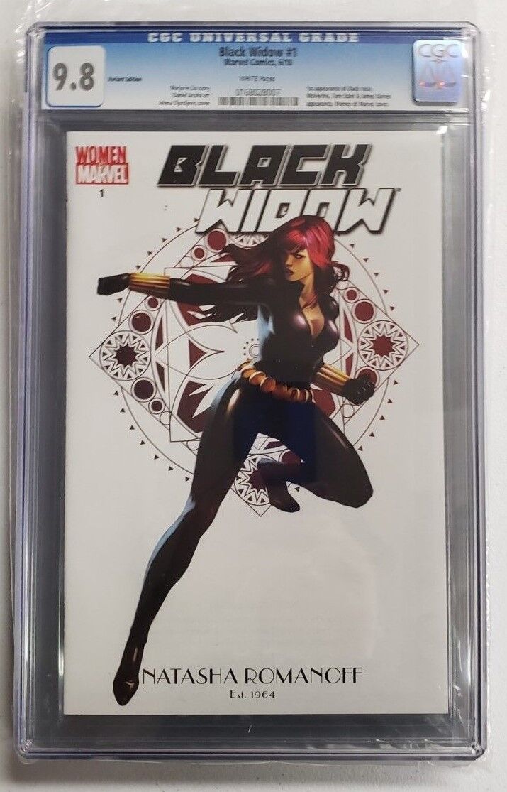 Black Widow #1 Women of Marvel Variant CGC 9.8 Comic Book 2010 1st Black Rose