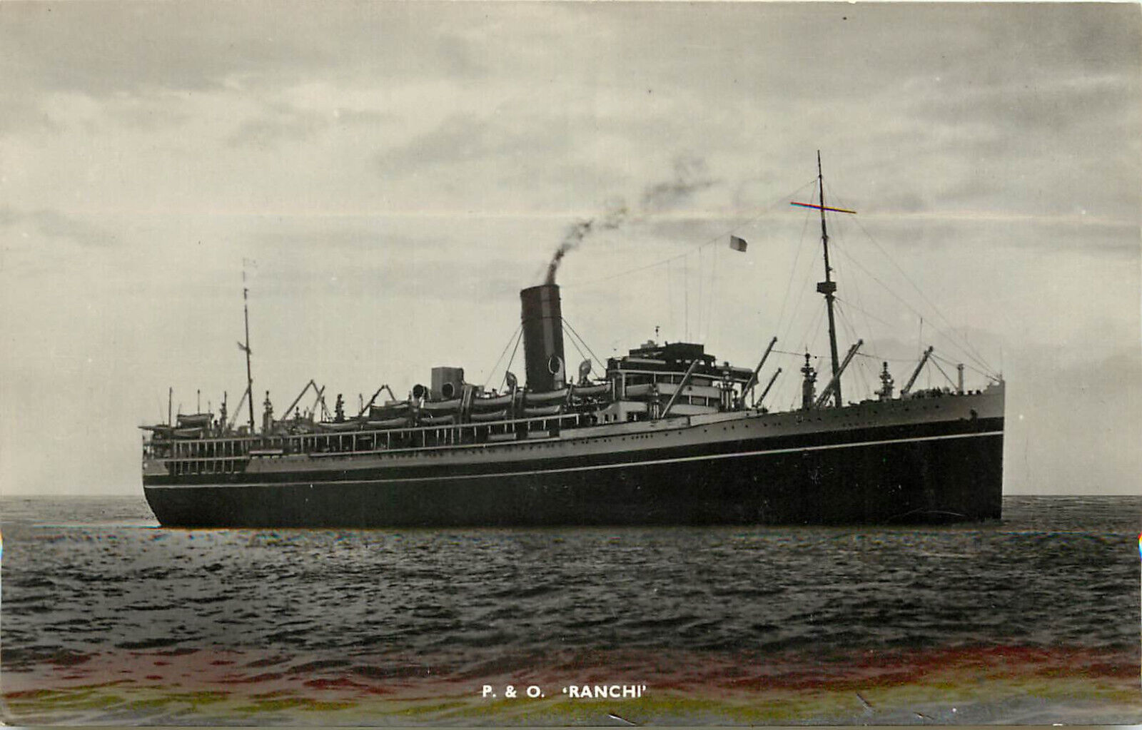 RPPC Peninsular and Oriental Steam Navigation Company Ship Ranchi Post War 1947