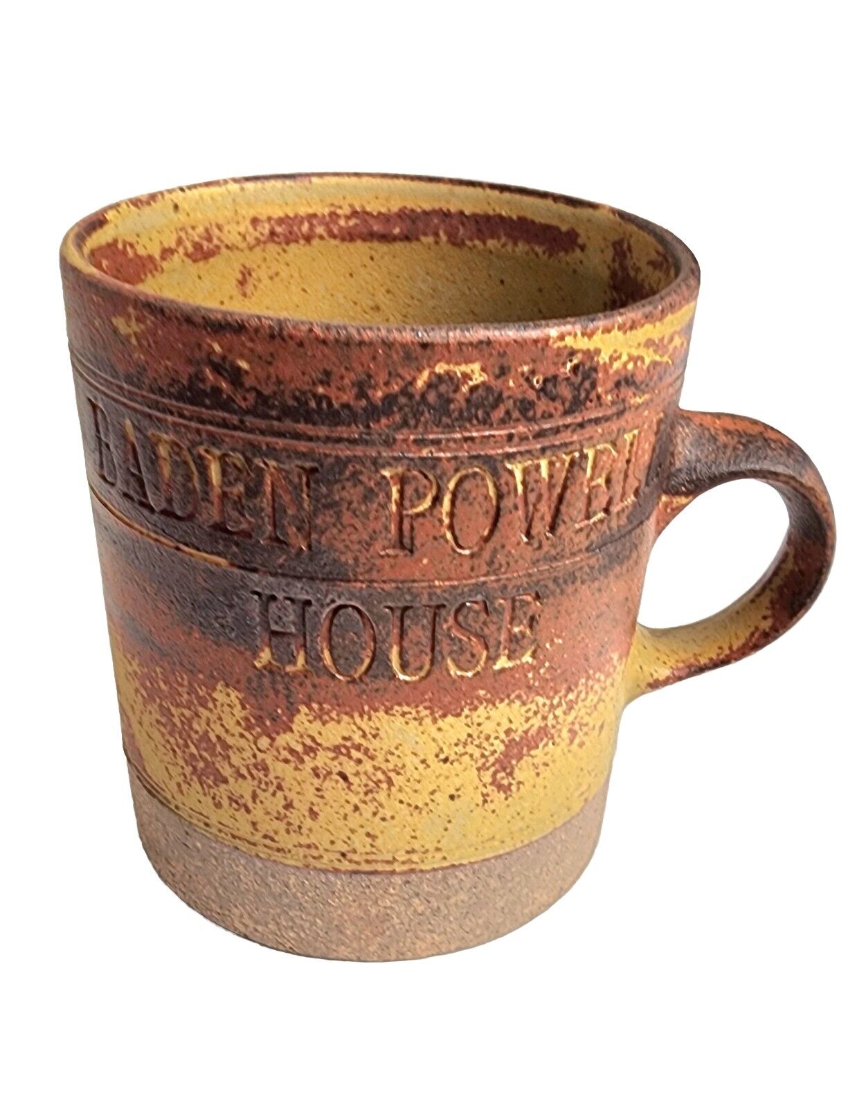 Baden Powell Official Boy Scouts Founder... House Pottery Mug. RARE Stoneware. 