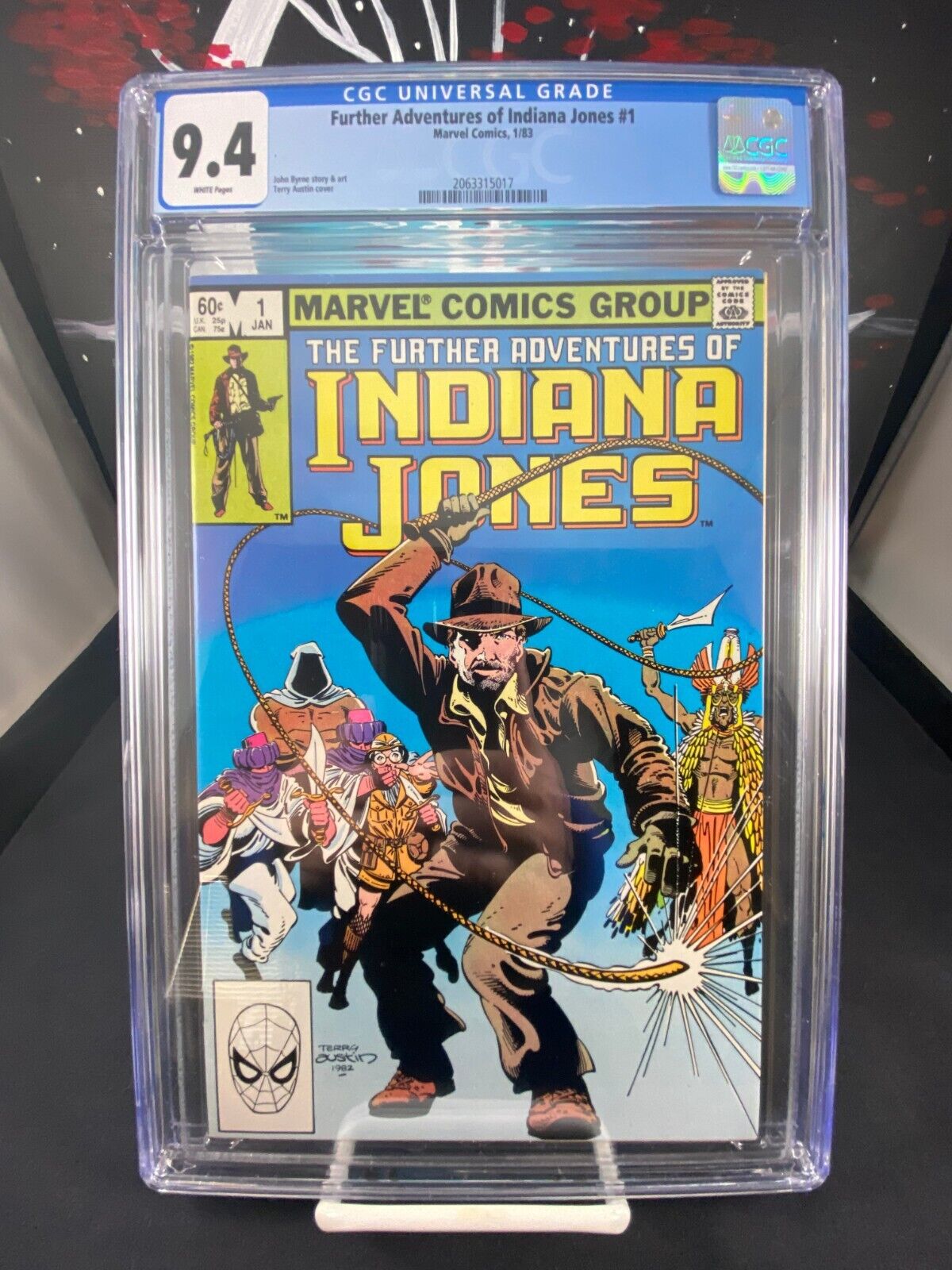 Further Adventures of Indiana Jones #1 CGC 9.4 White Pages Marvel Comics 1983