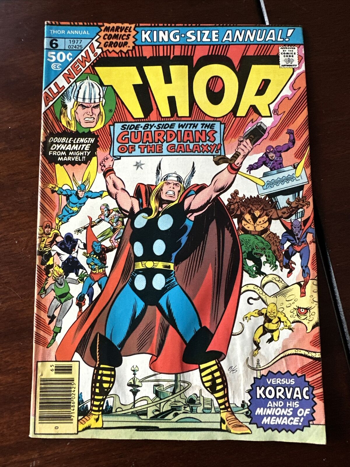 The Mighty Thor King-Size Annual 6 from 1977 Gaurdians Korvac 2nd app origin