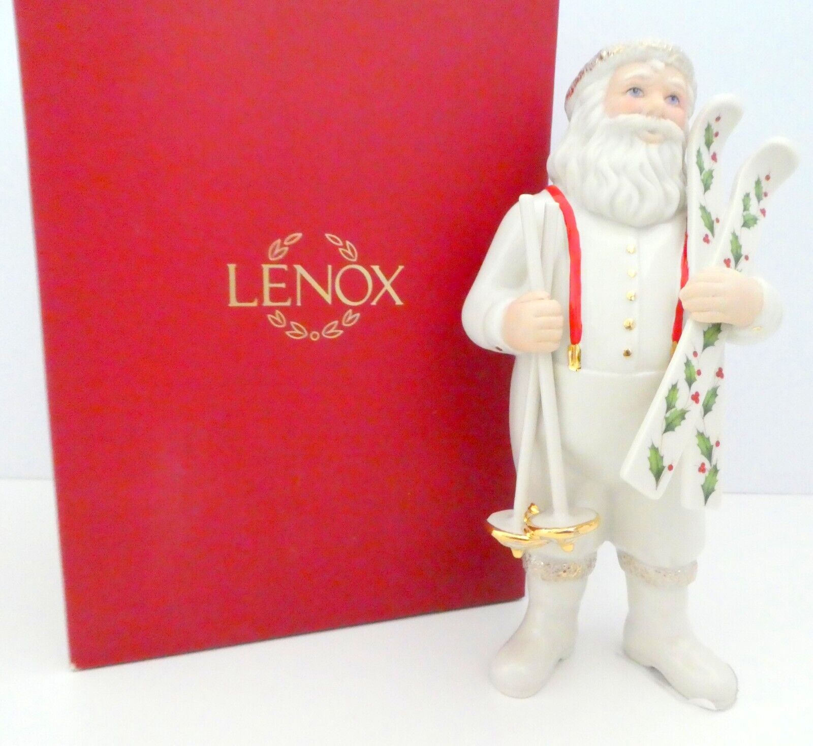 Lenox 2021 Ski Trip Santa Porcelain Figurine New In Box