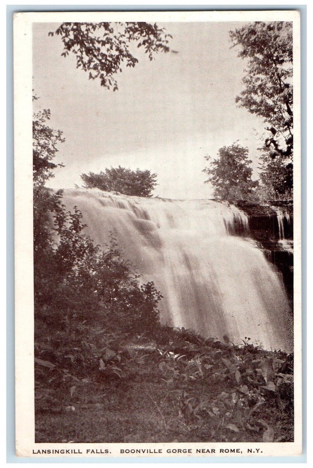 Lansingkill Falls Boonville Gorge Near Rome New York NY, Waterfalls Postcard