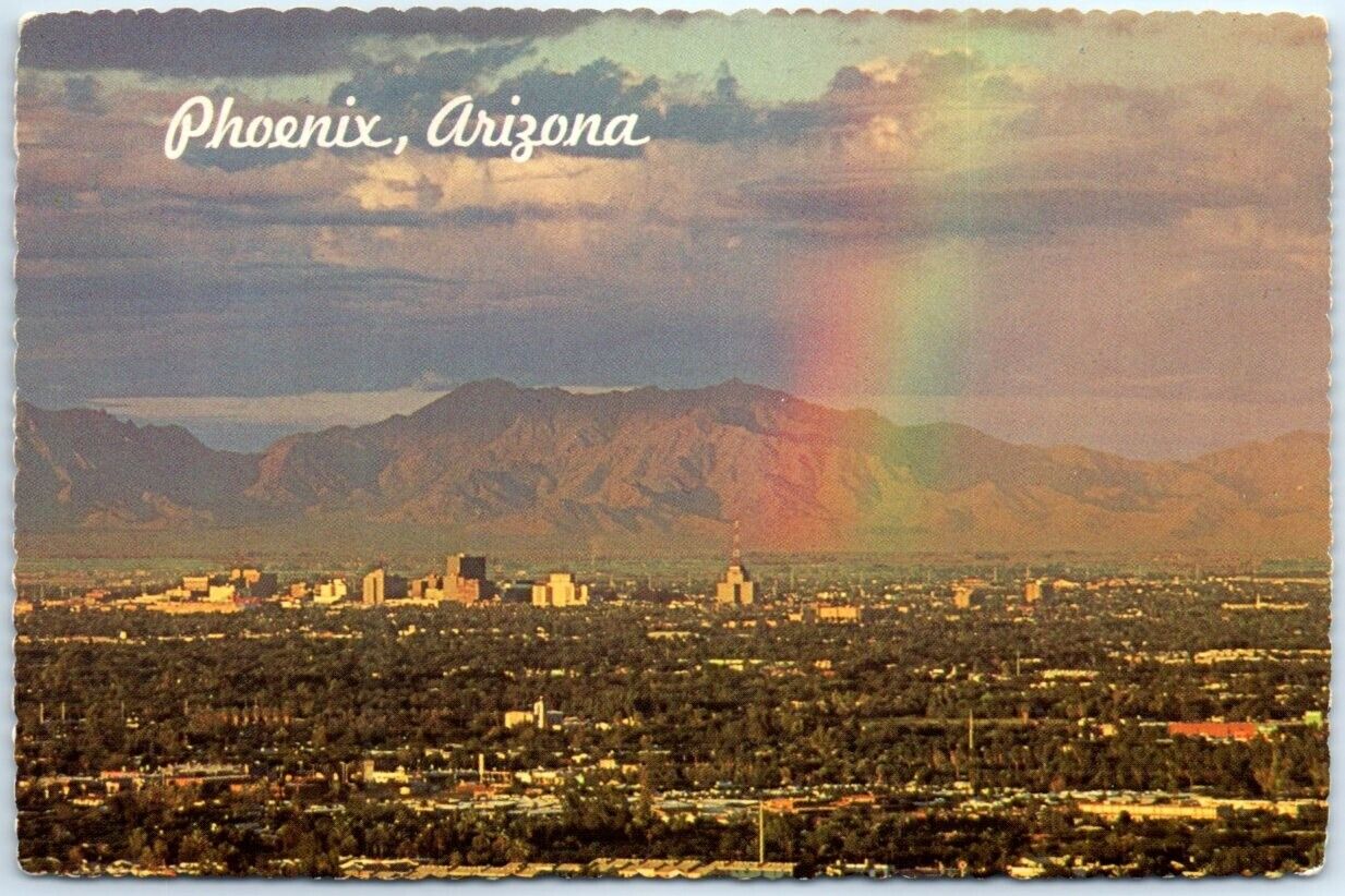 Postcard - Rainbow Over Phoenix, Arizona, USA