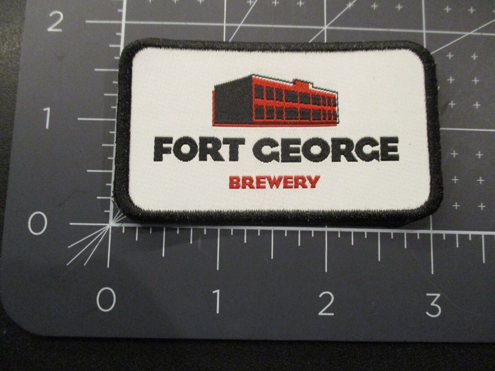 FORT GEORGE BREWING Oregon cavatica vortex wb PATCH iron on craft beer brewery
