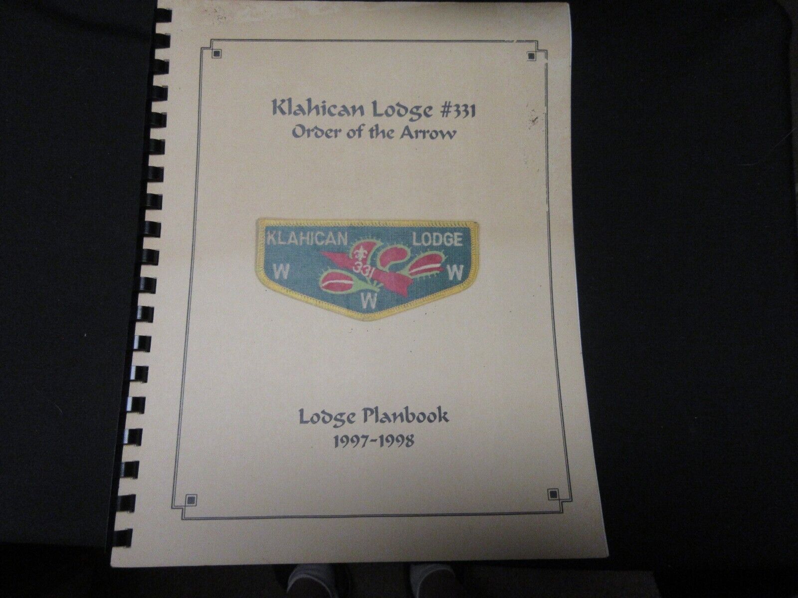 Klahican 331 Lodge Planbook  1997-98,   JJ