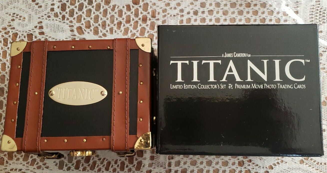 Titanic Trunk Cards Leonardo DiCaprio Kate Winslet Set Steamer - New