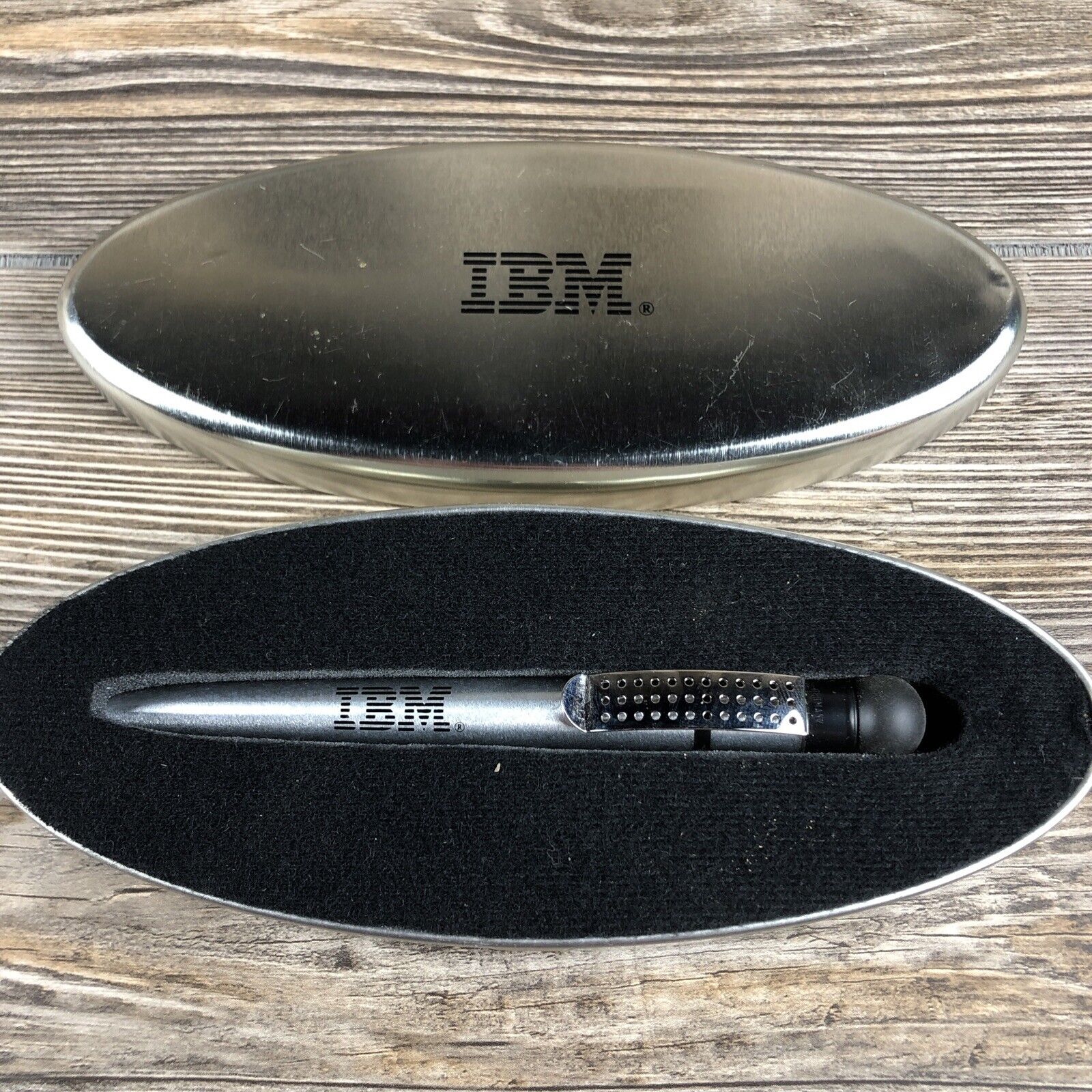Vintage IBM Ballpoint Pen Germany w/ Metal Case