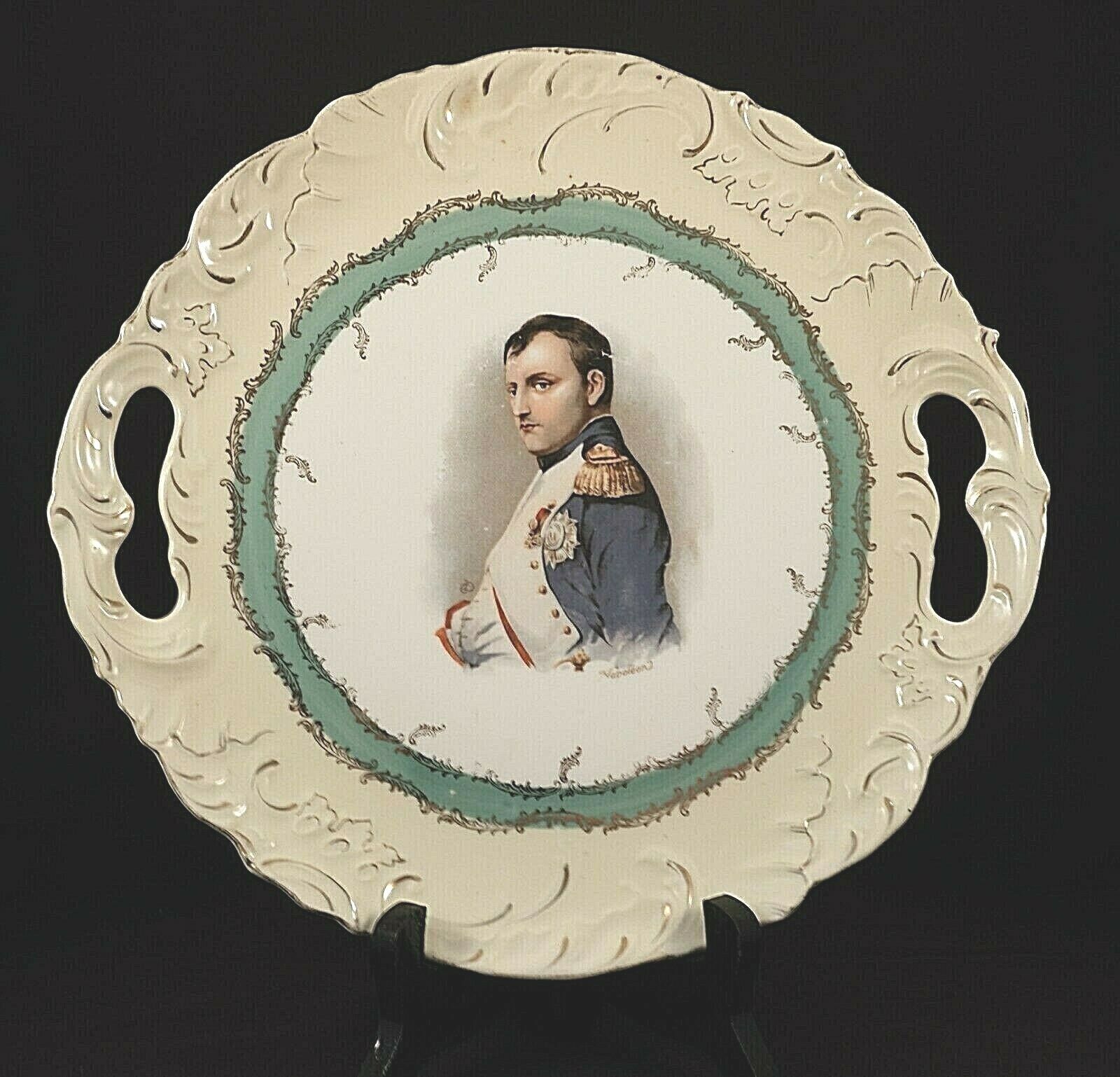 Vintage Portrait Porcelain Cabinet Plate Napoleon Bonaparte