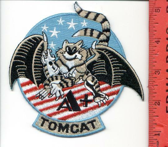 GO AHEAD MAKE MY DAY- TOMCAT GRUMMAN NAVY-F-14D F14A+ TWO TAILS Patch F14