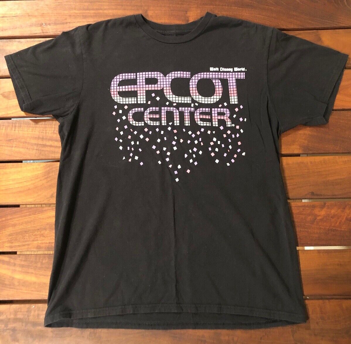 Epcot Center Confetti T-shirt Adult Medium Large Yester Ears VTG Disney World