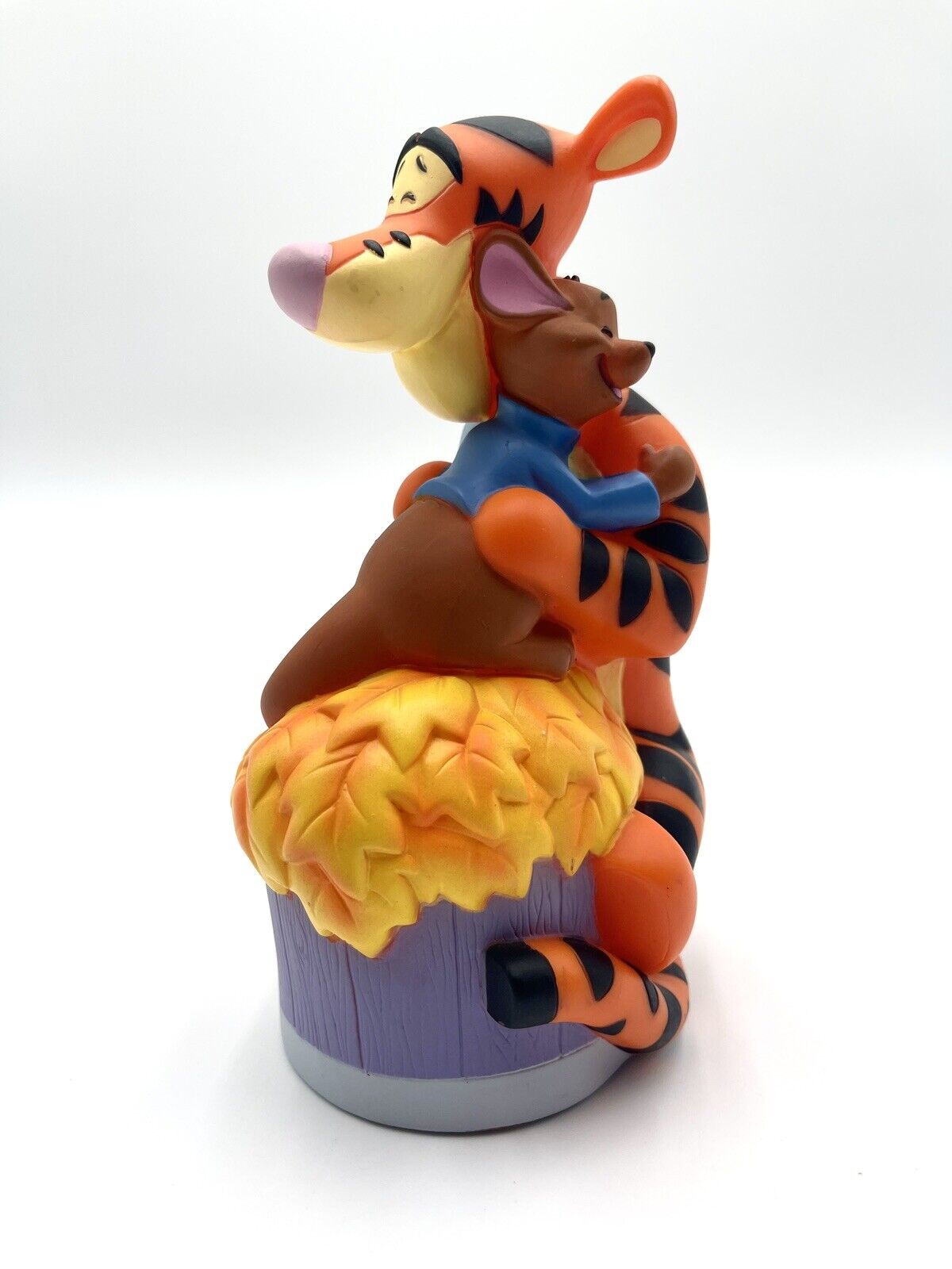 VTG 1980s Disney Tigger And Roo Coin Bank Piggy Bank Winnie The Pooh Works 9”