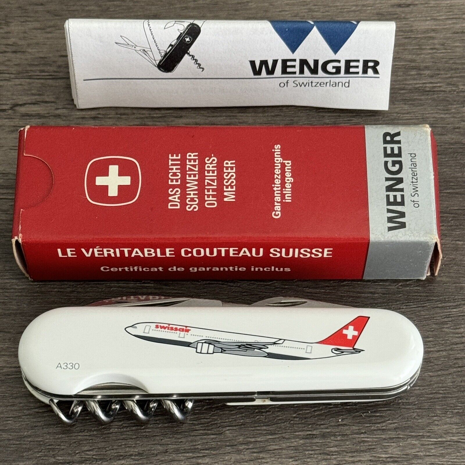 Wenger Swiss Army Knife Collectors Edition Airbus A330 Wenger Swiss Air Airplane