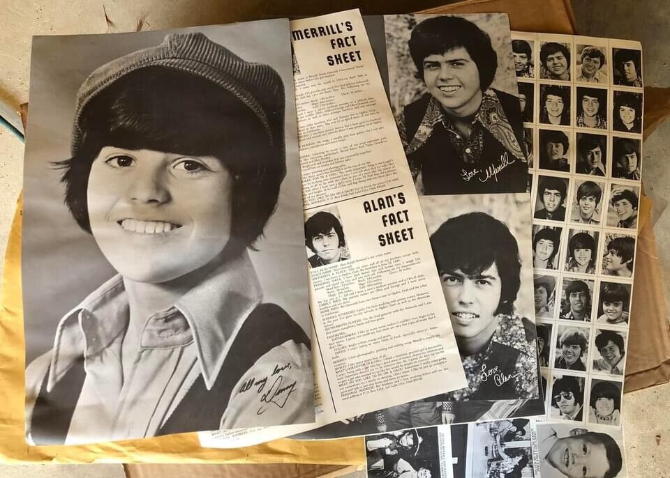 1970s Black and White Celebrity Posters ordered from 16 Magazine-Osmonds