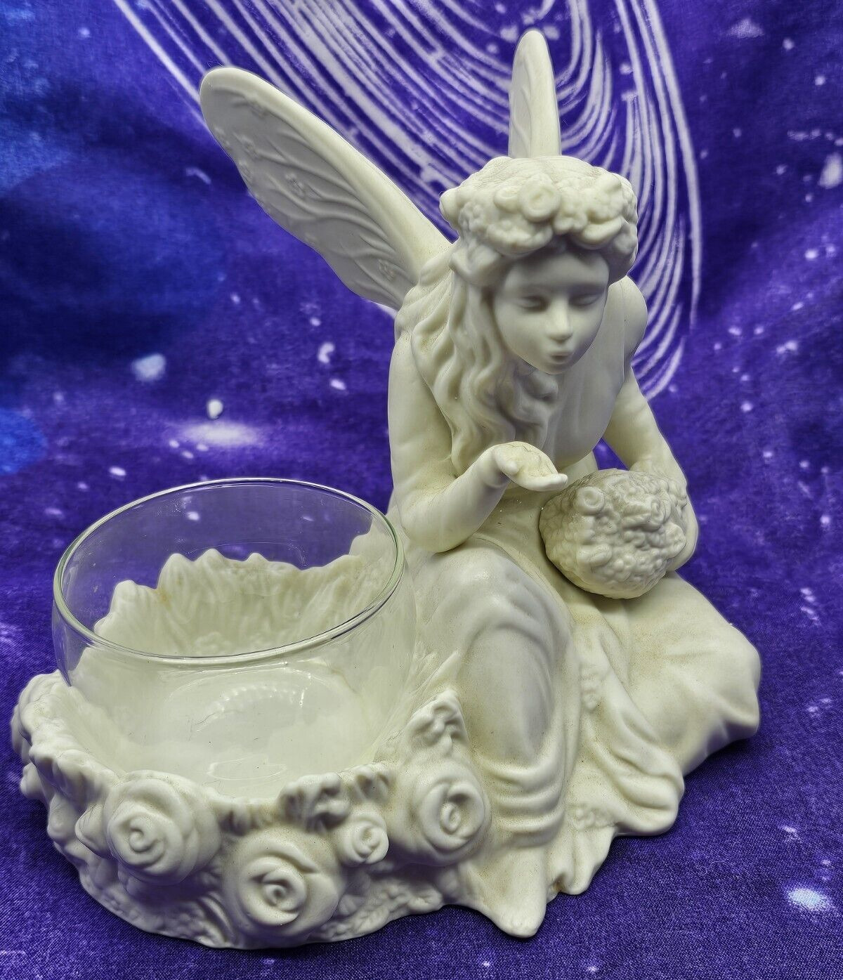 Partylite Ariana\'s Garden Fairy Angel Votive Tealight Candle Holder P7135