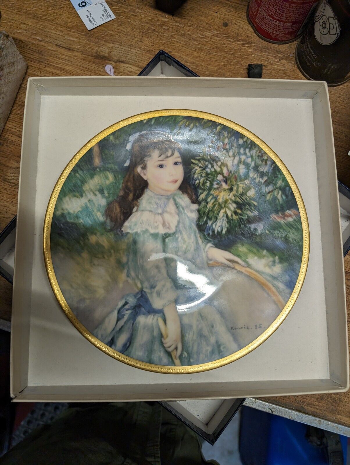 The Children of Renoir - Girl With a Hoop Collector Plate -  8.5\