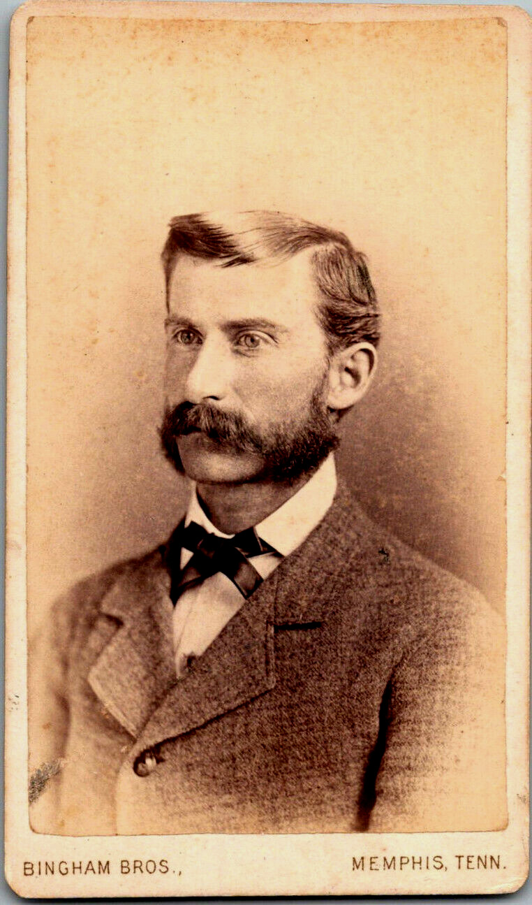 Antique  Circa 1860s CDV Photo Man Memphis, Tenn. by Bingham Brothers