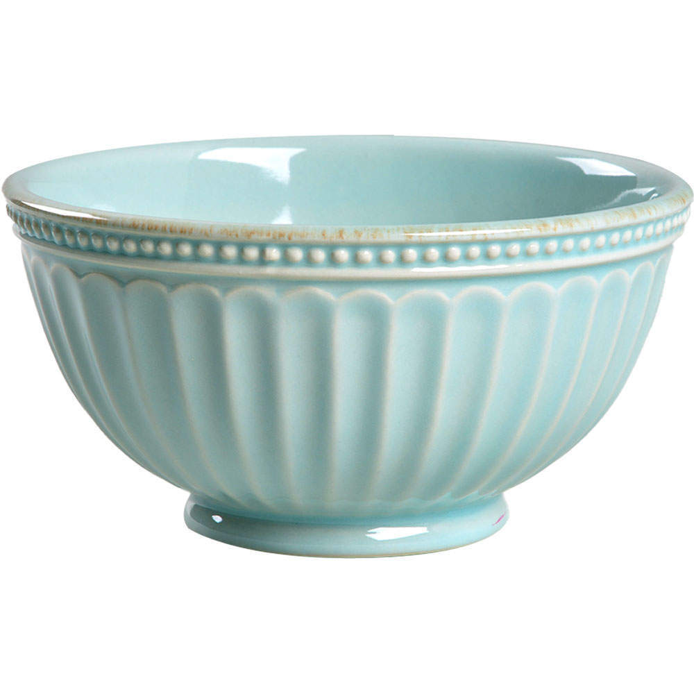 Lenox French Perle Groove Ice Blue Soup Cereal Bowl 10611930