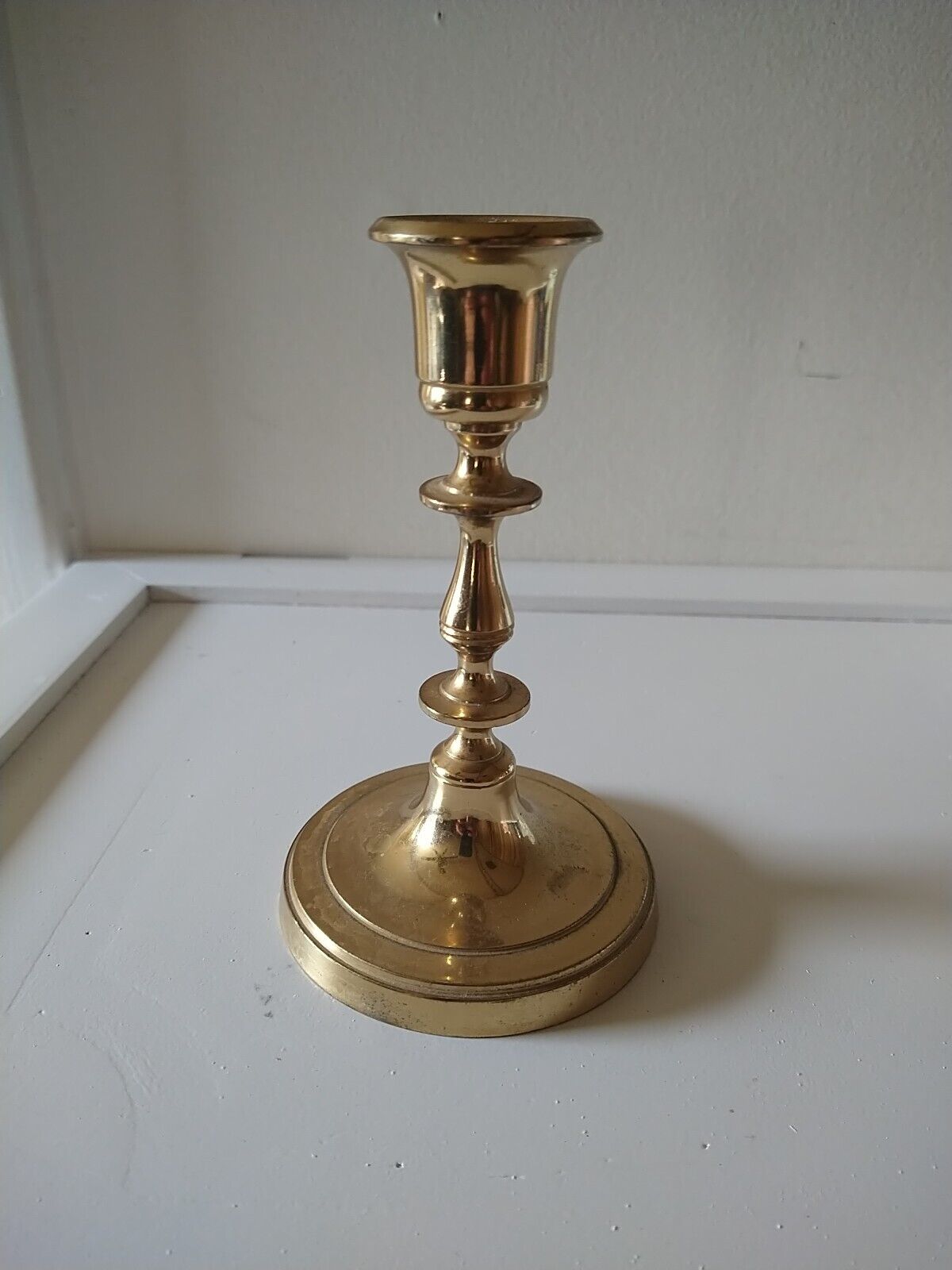 Vintage Brass Candlestick ~ Made In India