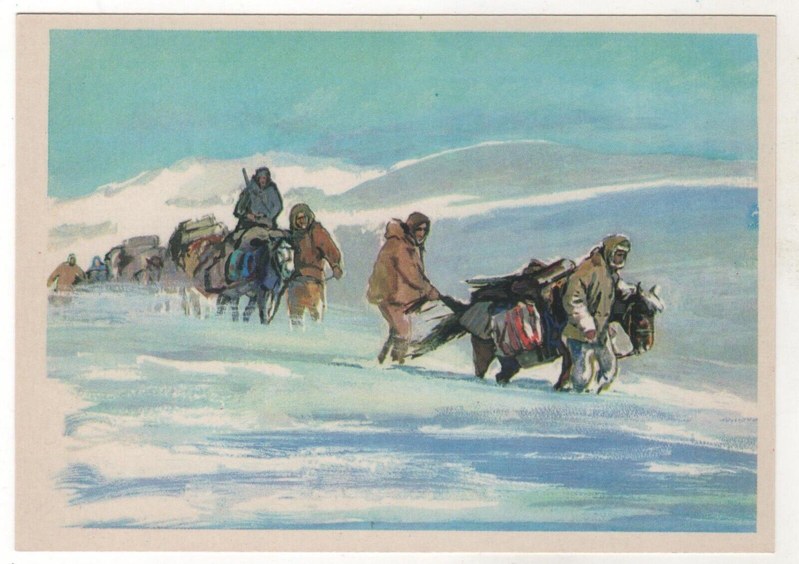 1979 Hero Britain Robert SCOTT Arctic explorer Discoverers Russia Postcard OLD