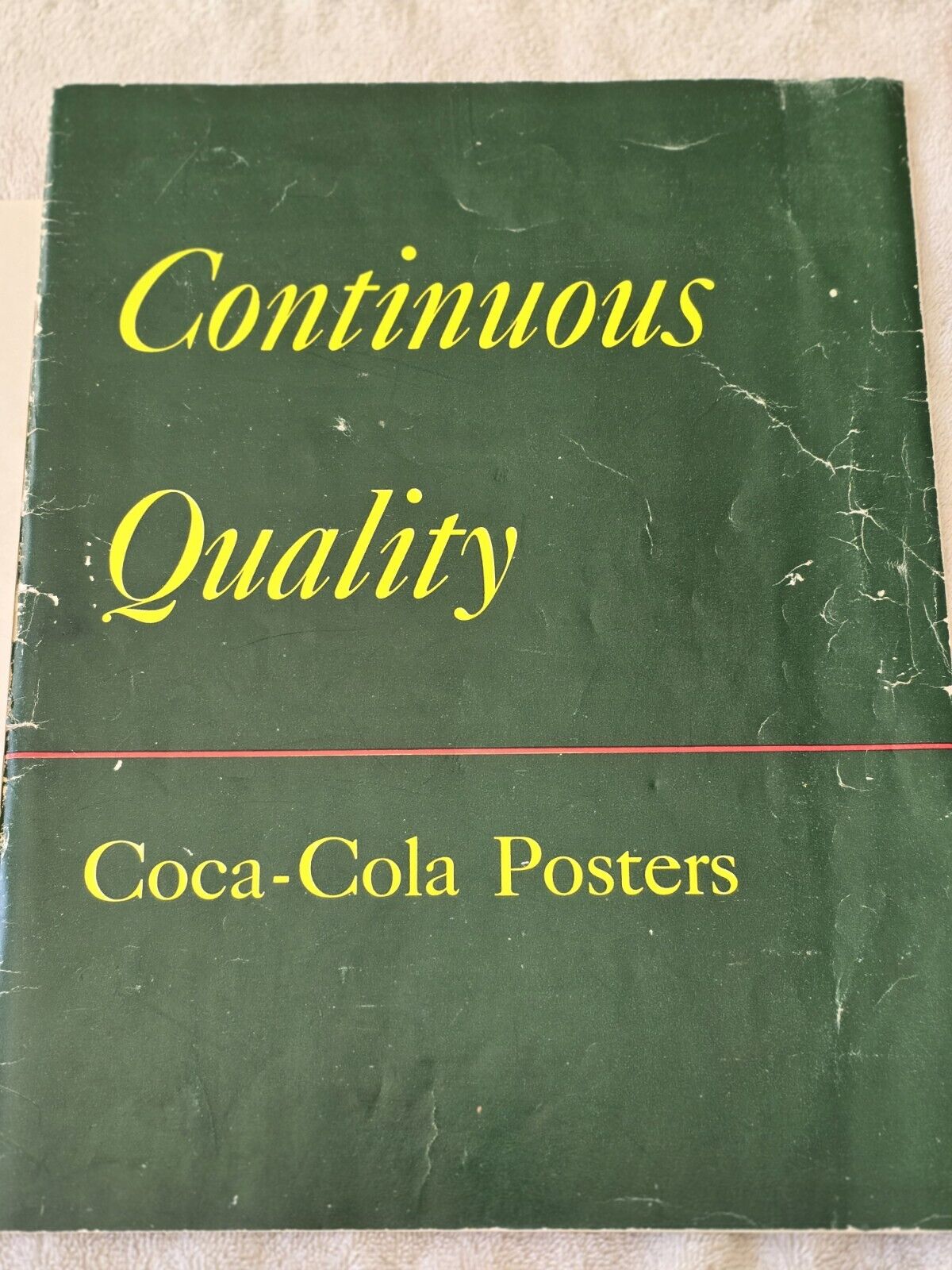 Vintage 1947 Coca Cola Salesman Poster Catalog with Company Letterhead