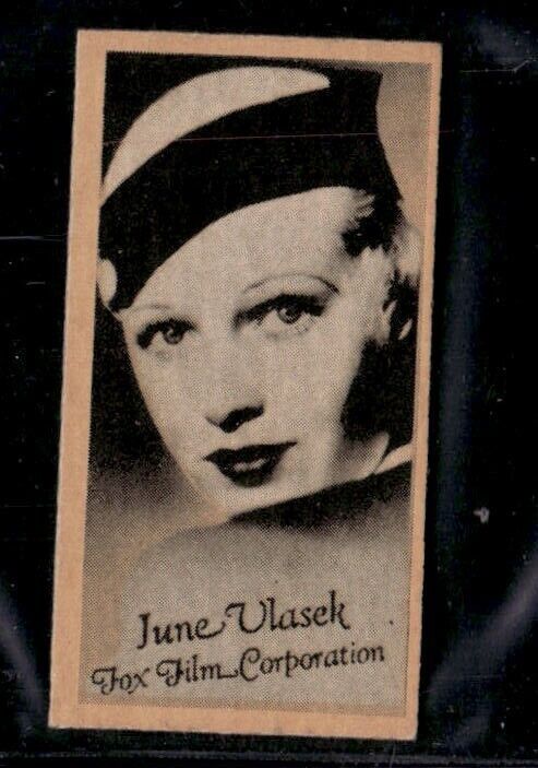1935 Peerless Scales -June Vlasek - Movie Stars Cards - Fox Film Corp.