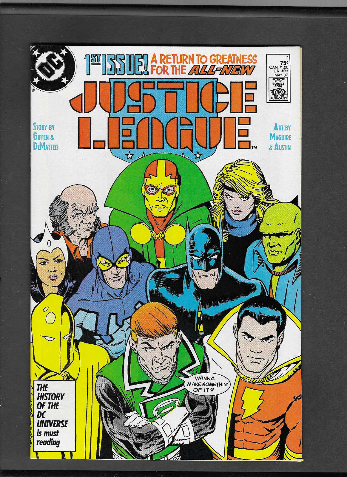 Justice League #1 (1987 series) Near Mint- (9.2)