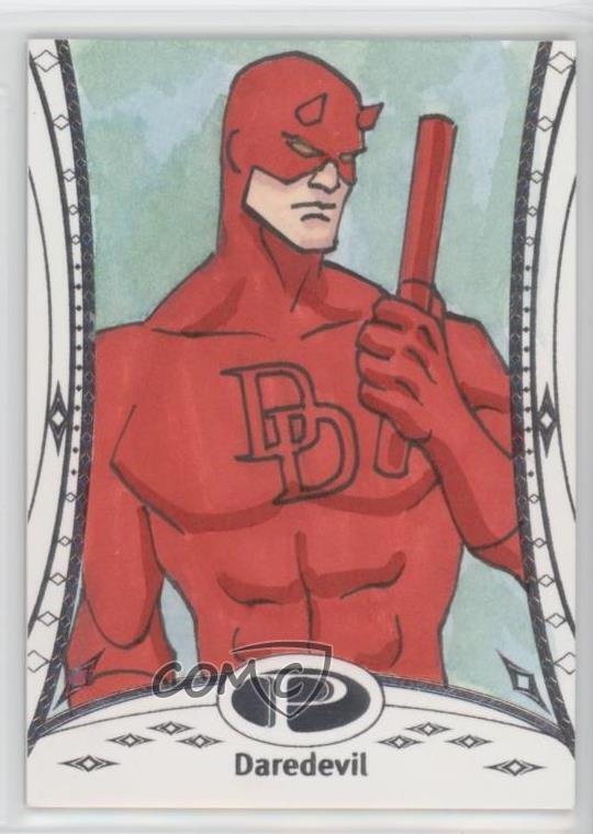 2014 Upper Deck Marvel Premier Sketch Cards Character 1/1 Daredevil #29.1 3gq