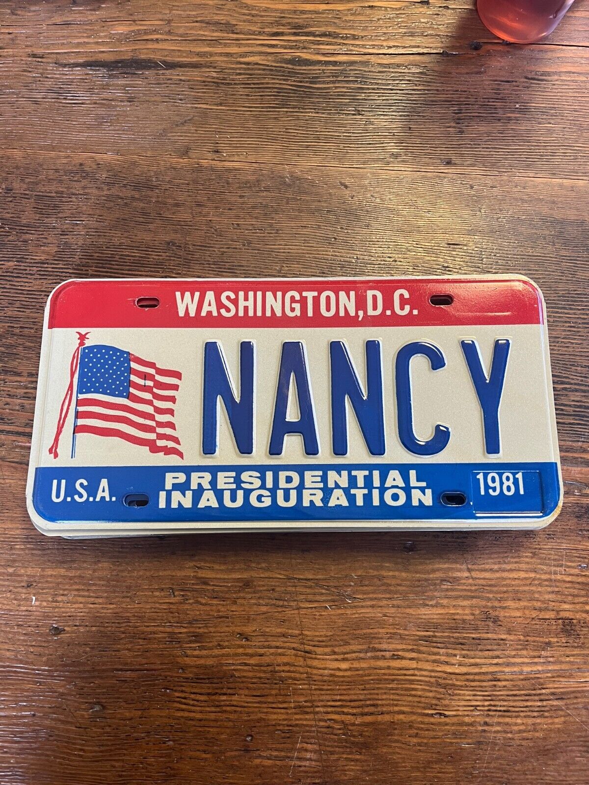 1981 Washington DC License Plate Presidential Inauguration 1981 USA NEW #NANCY