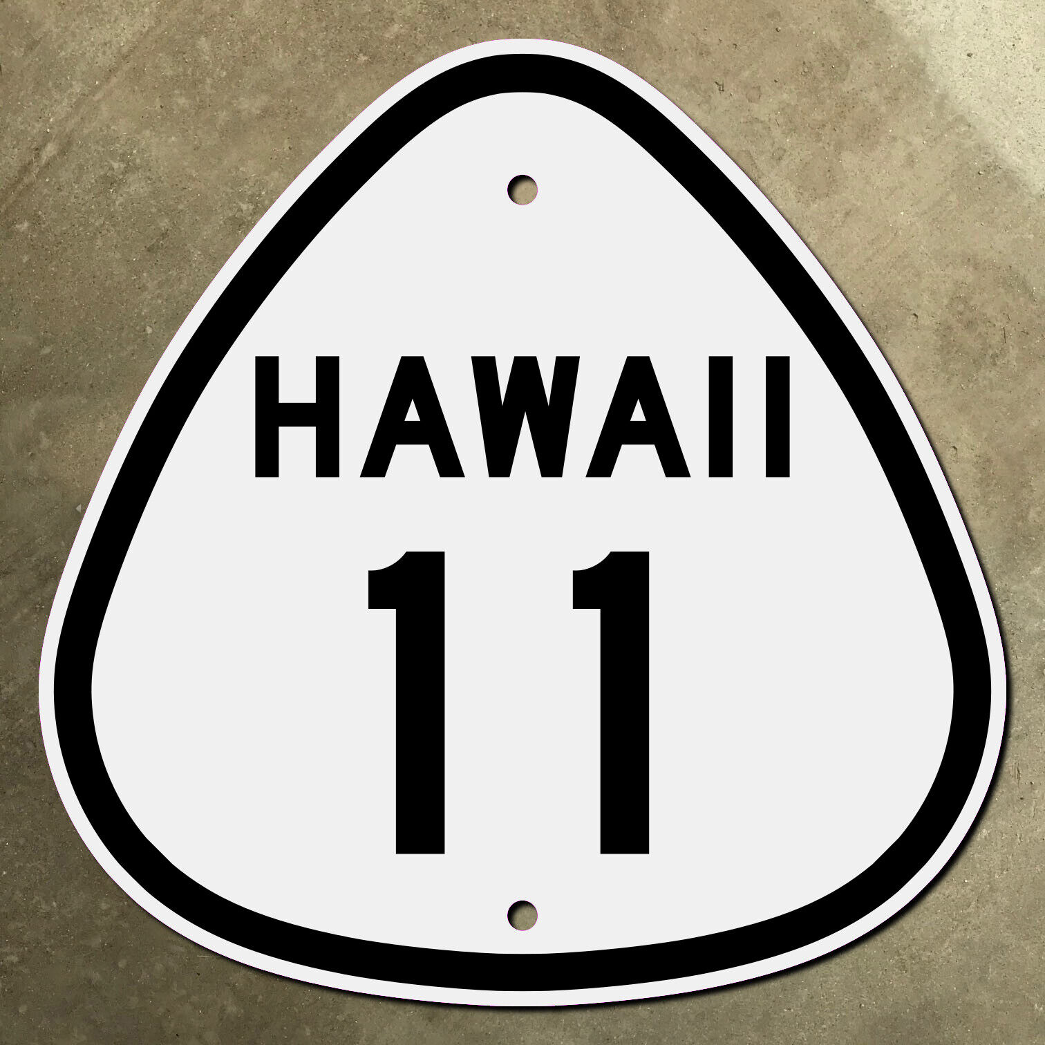 Hawaii state route 11 Highway marker road sign Big Island Belt Hilo Kailua-Kona