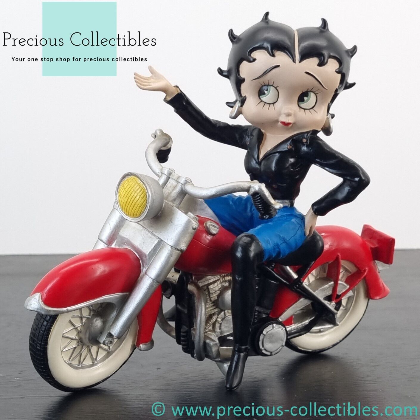 Extremely rare Vintage Betty Boop of Betty Boop on a motor.