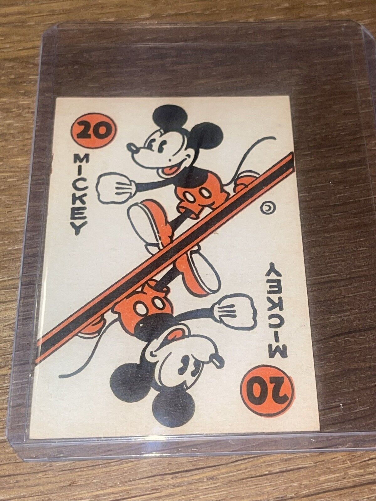 1934 Walt Disney Mickey Mouse Cones 🎥 Ice Cream Card Game Playing Card RARE
