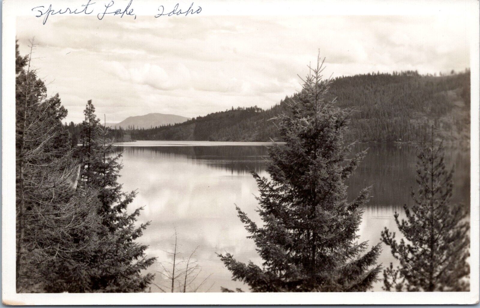 RPPC Spirit Lake, Idaho - Real Photo Postcard c1930s-1940s
