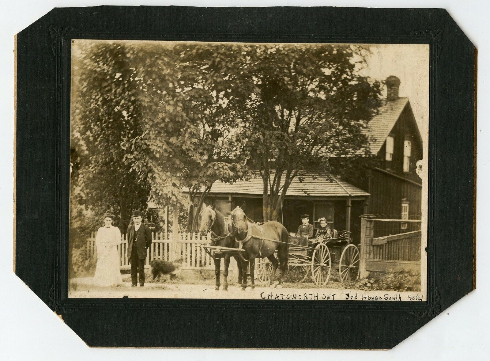 House near Hotel , Horse carriage Chatsworth ON Canada Photo south of Owen Sound