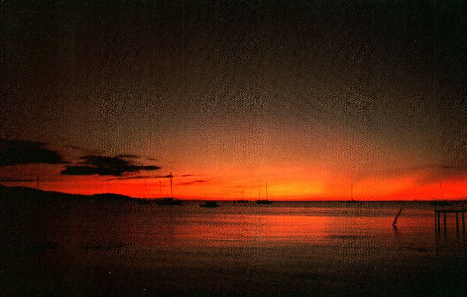 San Juan Puerto Rico Brilliant Sunset Postcard