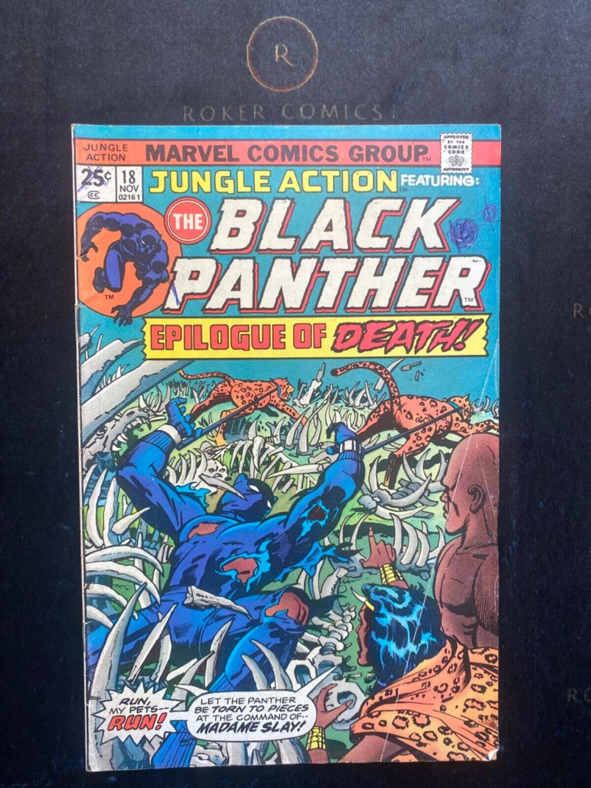 Jungle Action #18 (1975) Black Panther 1st Madam Slay Jack Kirby Cover Marvel VG