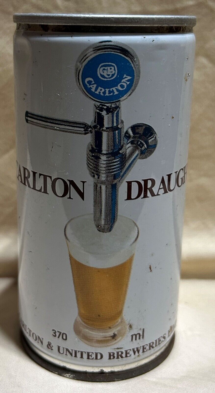 COLLECTIBLE CARLTON DRAUGHT 370 mL STEEL  BEER CAN