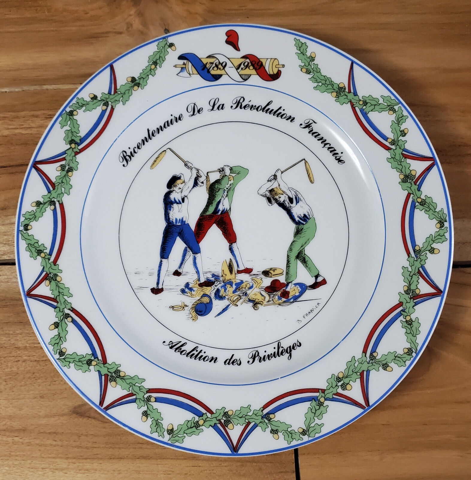 VTG 1989 Apilco French Revolution Bicentennial Porcelain Plates 10\