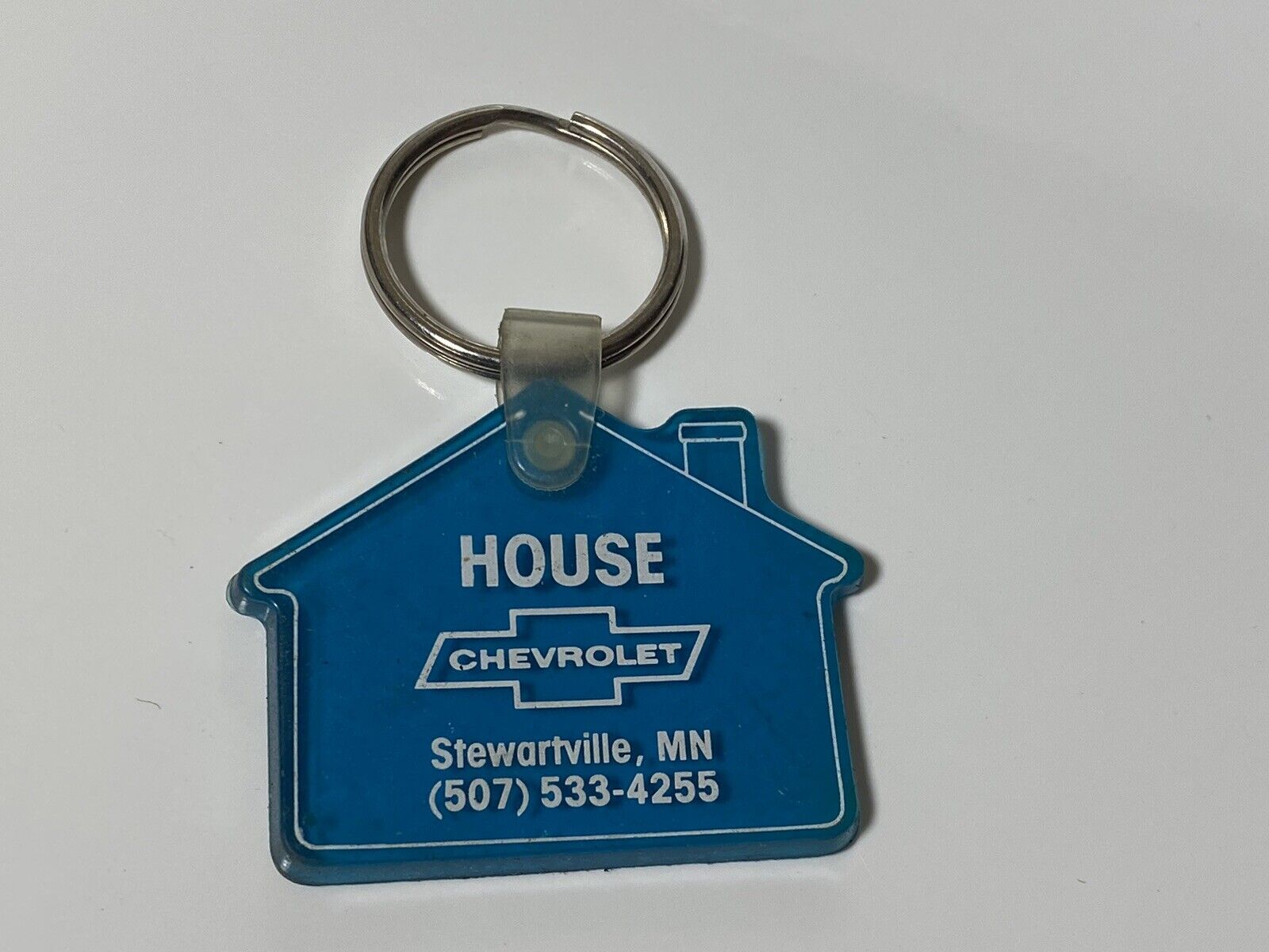 Vintage House Chevrolet Stewartville MN Dealership Car Dealer Rubber Keychain