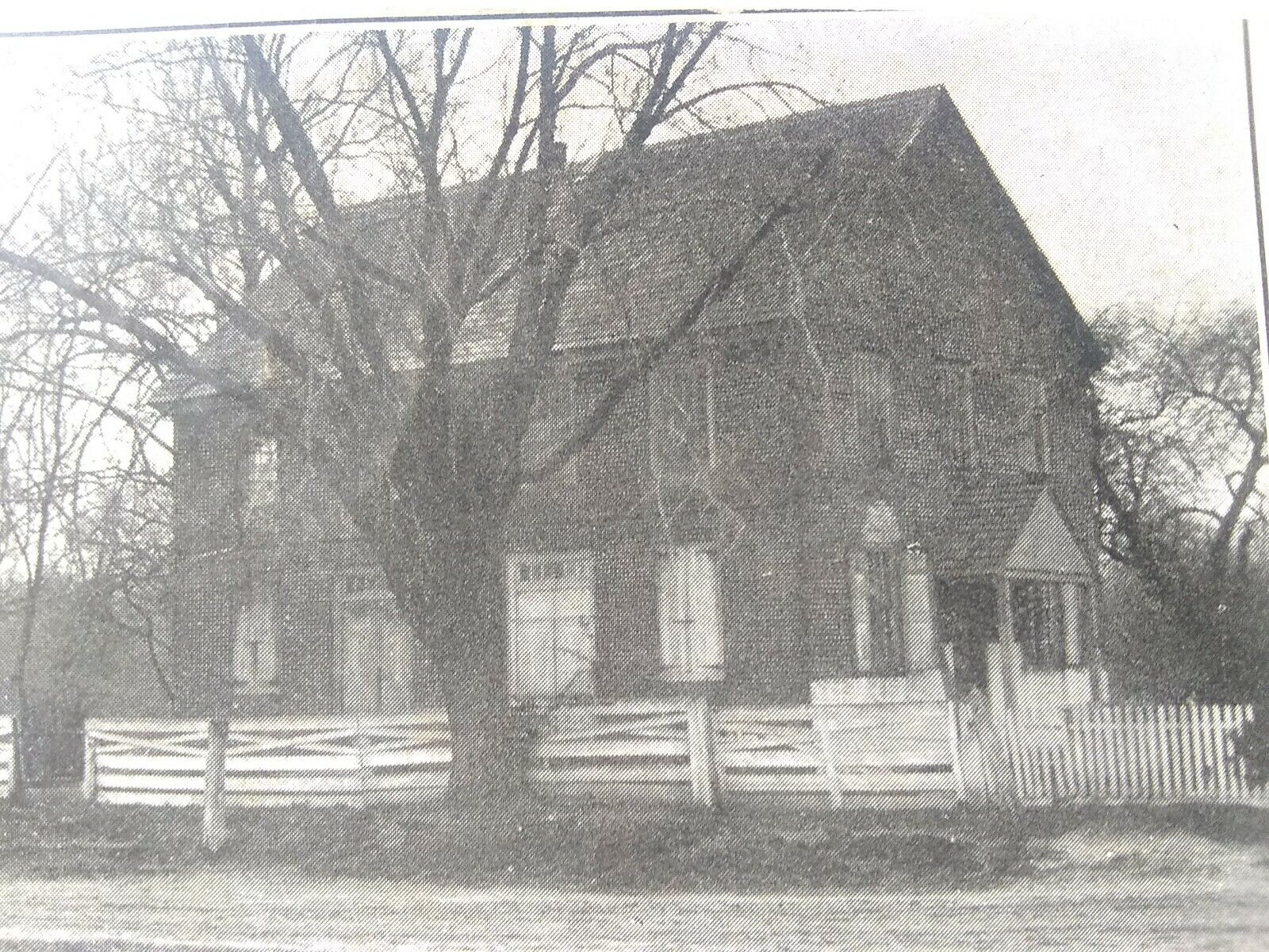Vintage postcard. Moravian Church, Woodstown, New Jersey. PMK 1905 (G22)