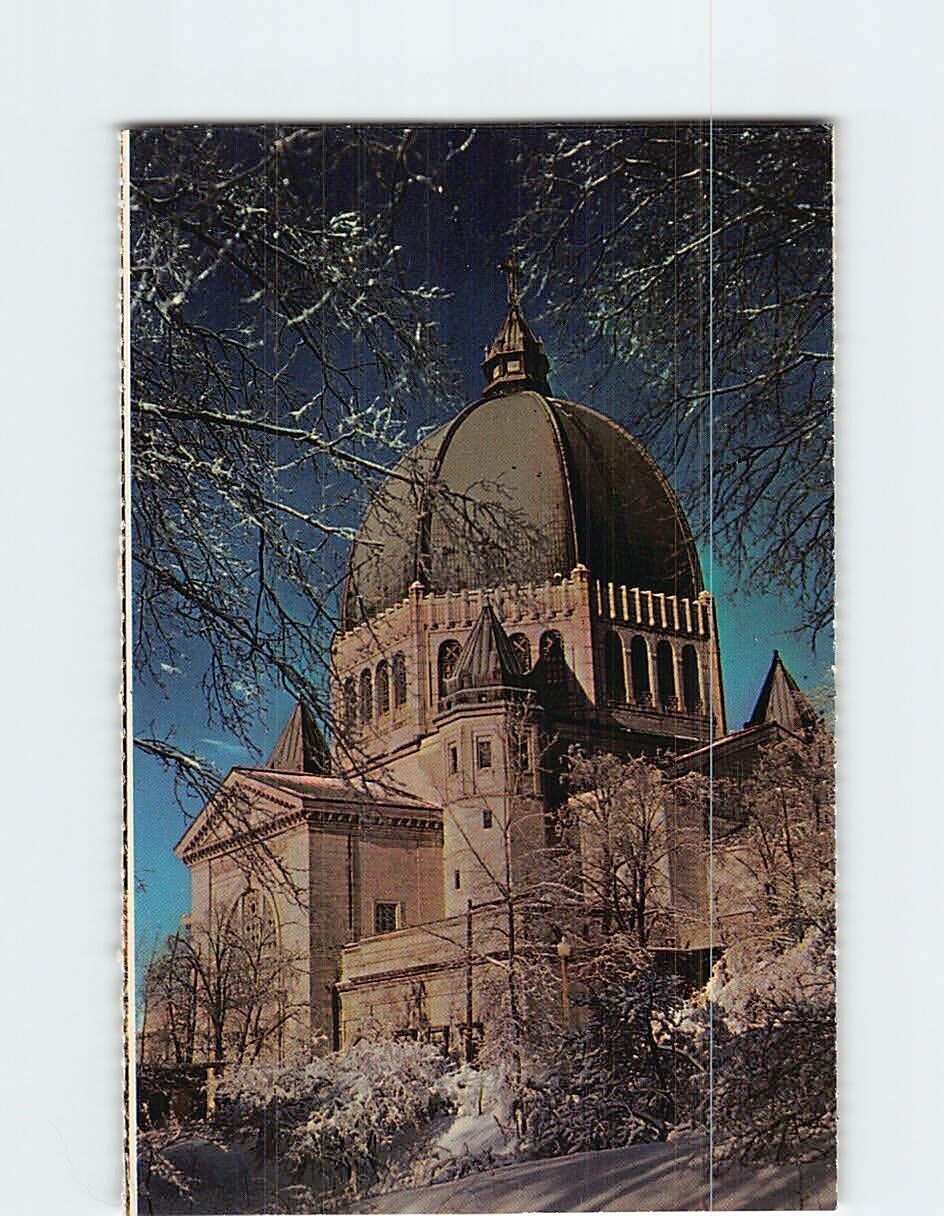 Postcard St. Joseph Oratory on a Winters day Montreal Canada