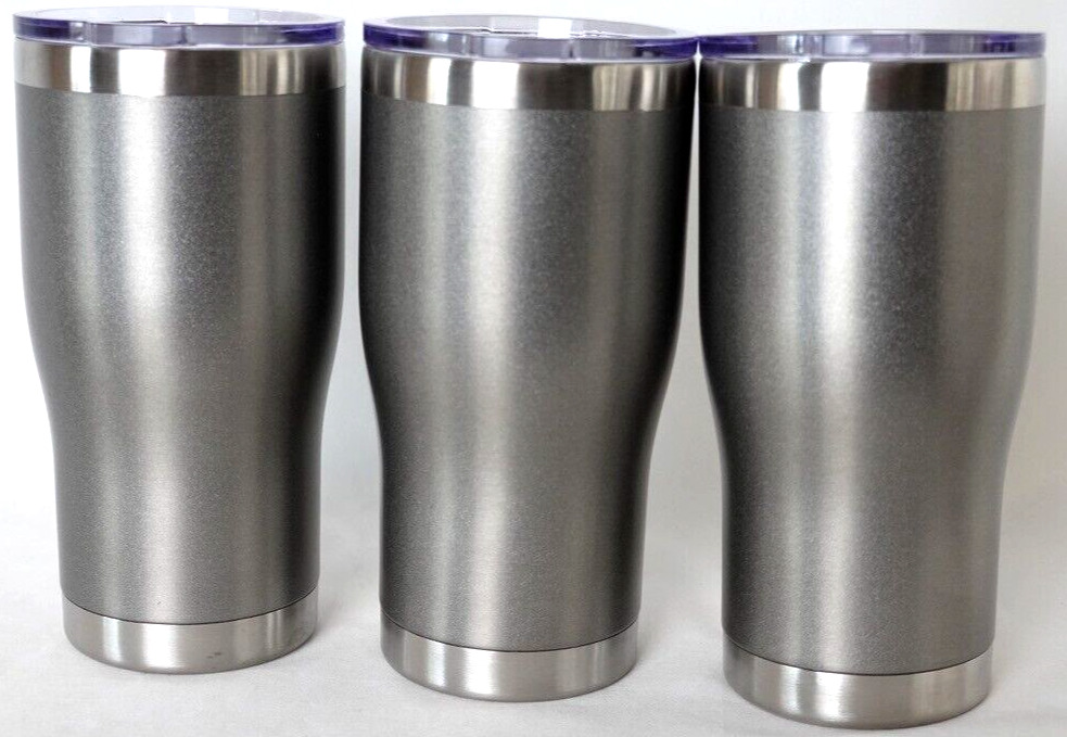 3 Stainless Steel 16oz Tumblers Thermal well made *New