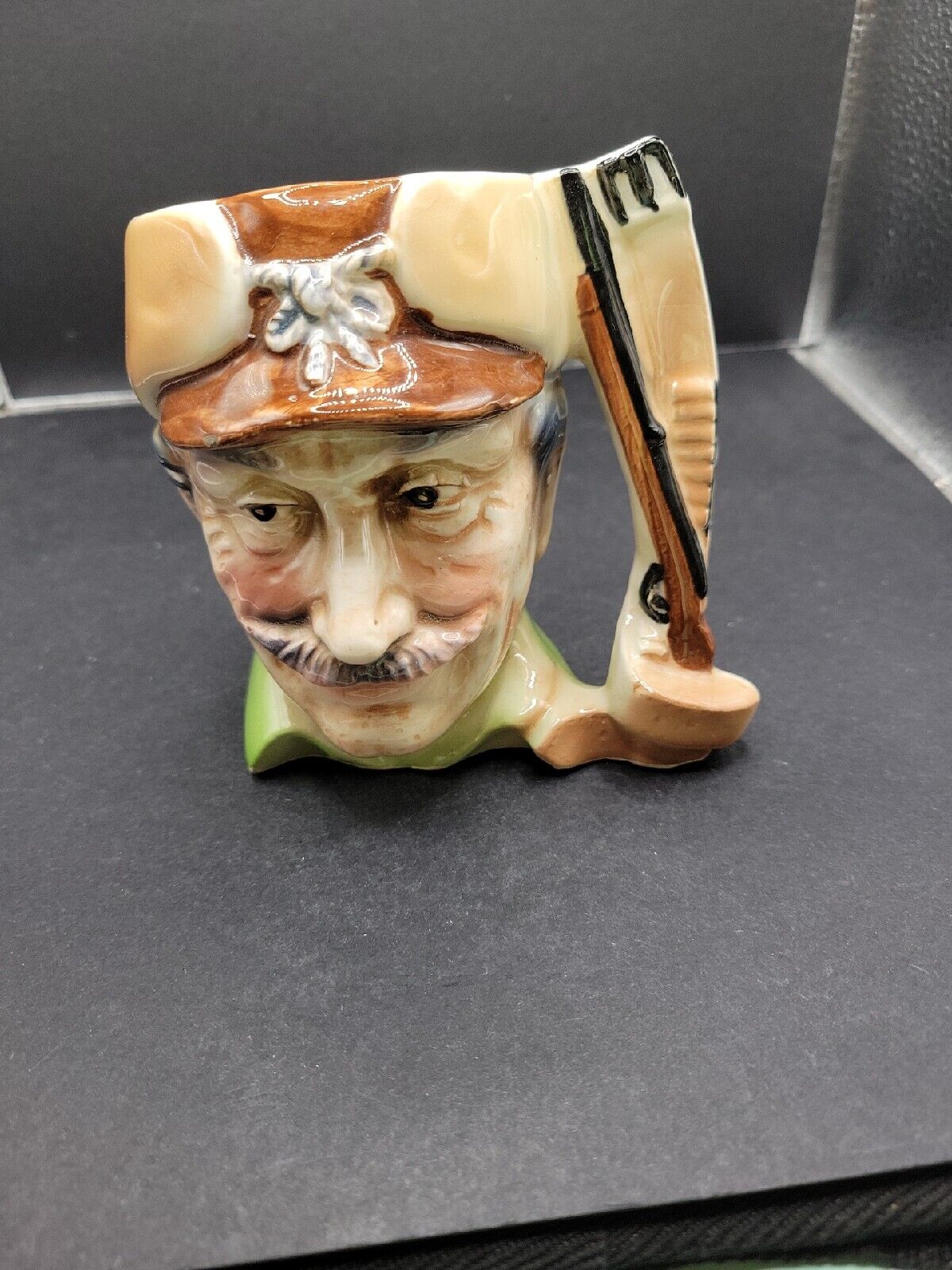 Vintage Royal Crown Figural Hunter Hunting Mug Cup Japan