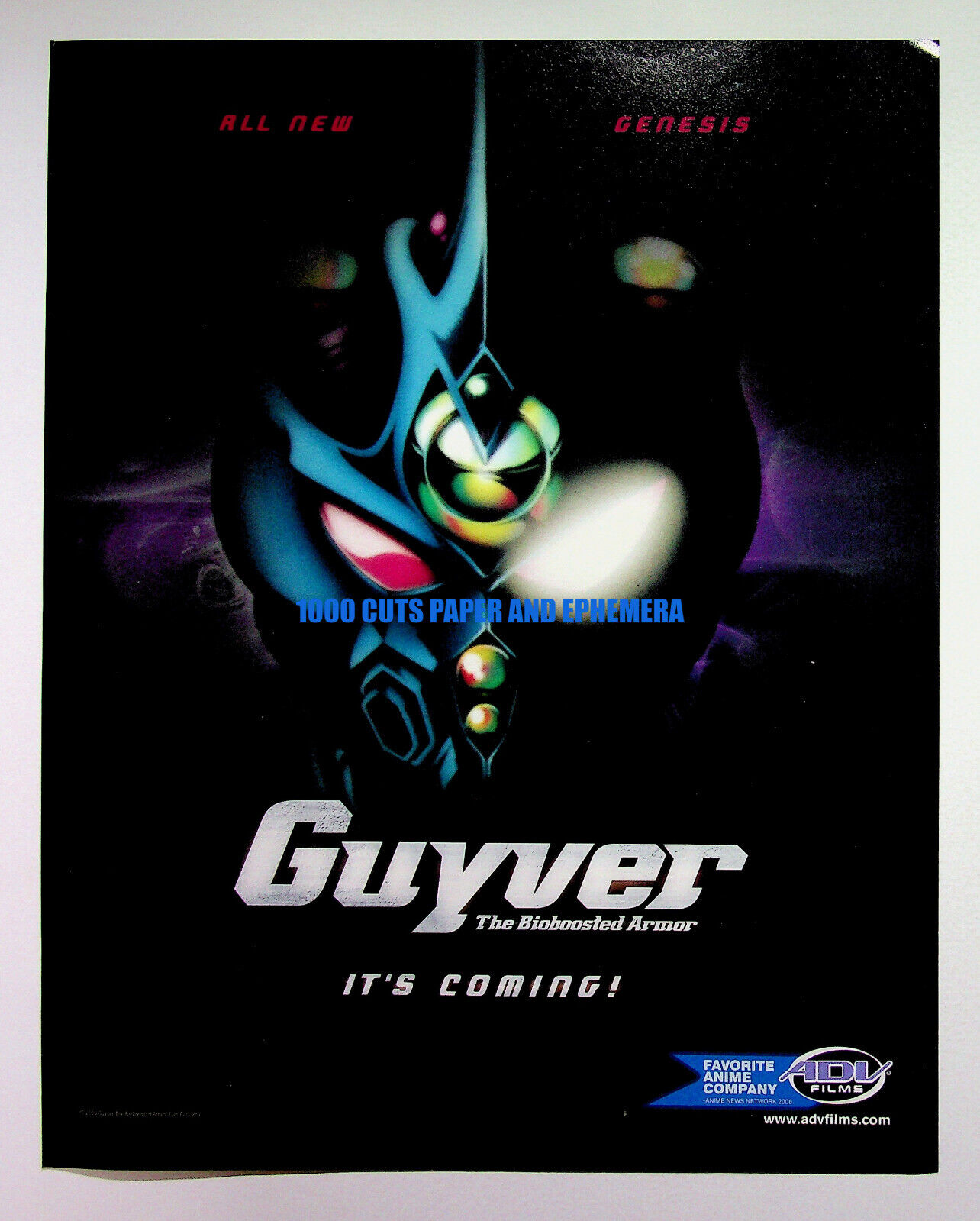 Guyver the Bioboosted Armor ADV Films 2006 Trade Print Magazine Ad Poster ADVERT