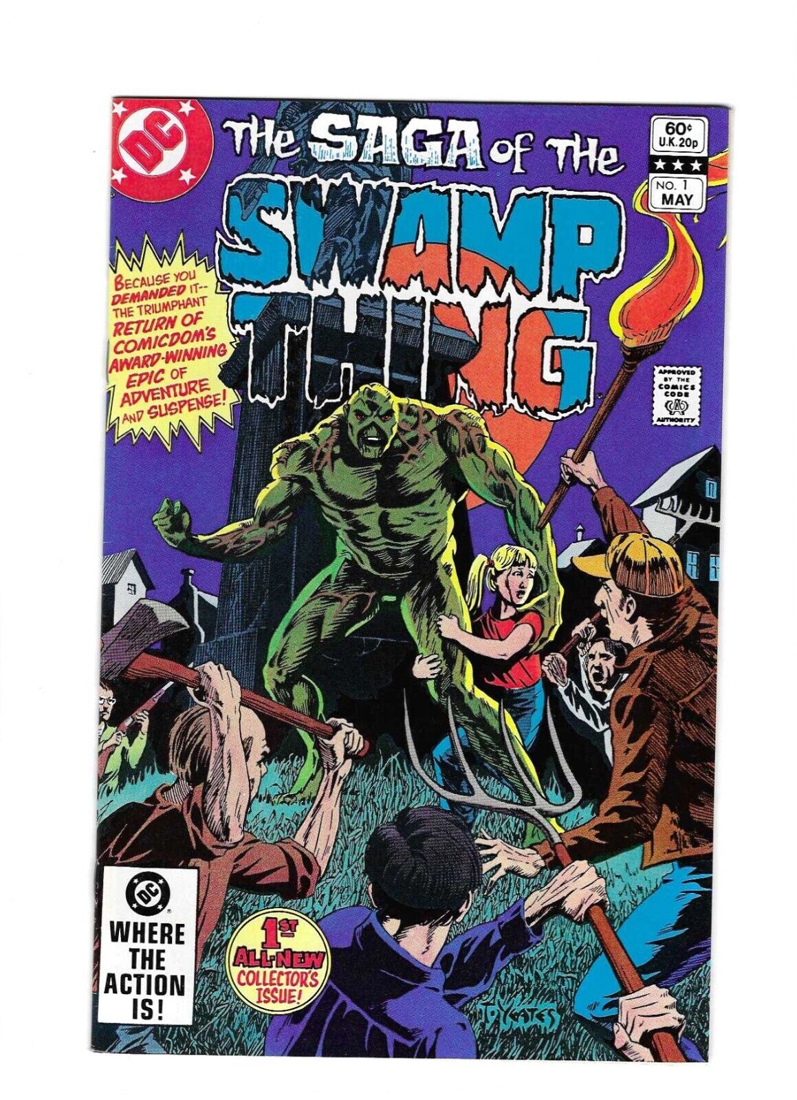 The Saga of The Swamp Thing #1 DC Comics Bronze Age Comic Book 1982 VF/NM Key