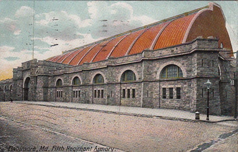 Postcard Fifth Regiment Armory Baltimore MD