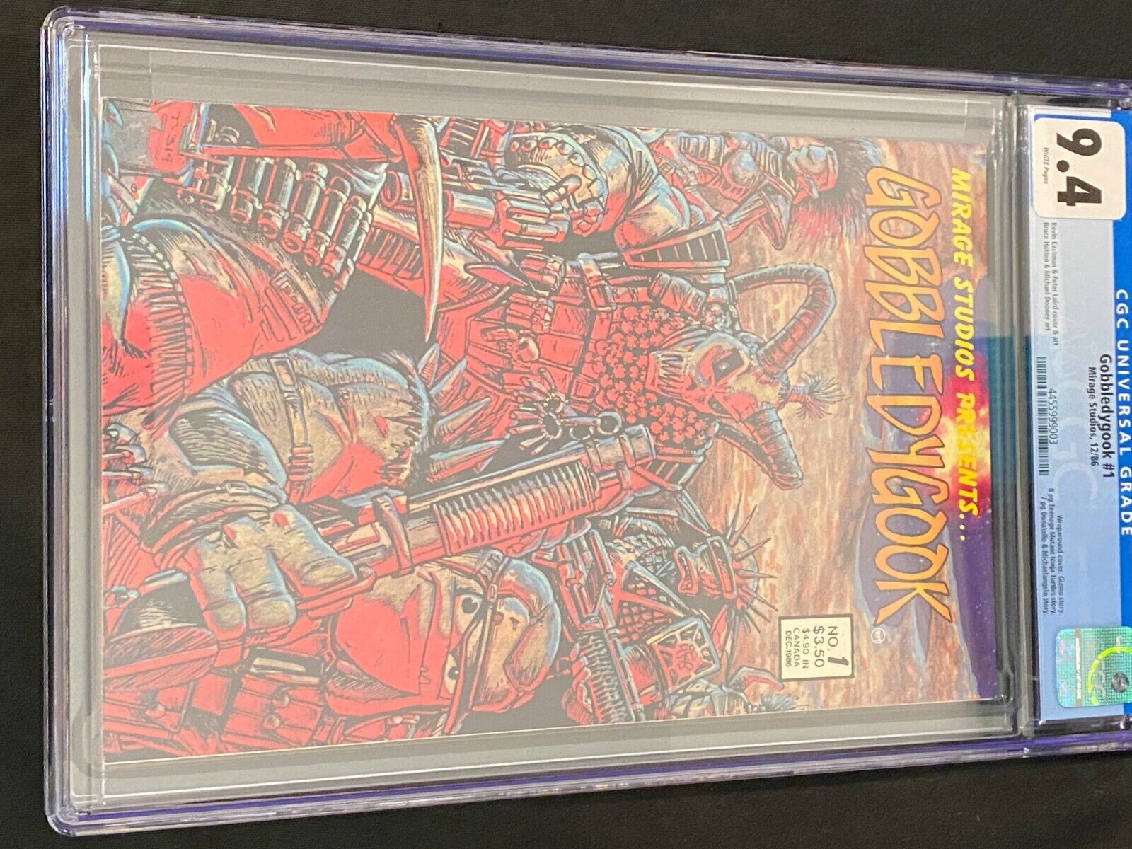 Gobbledygook #1 1986 Eastman & Laird CGC 9.6 Newly Graded
