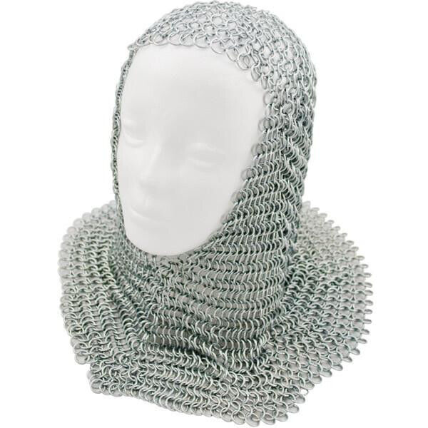 Chain Mail Armor Coif Medieval Knight