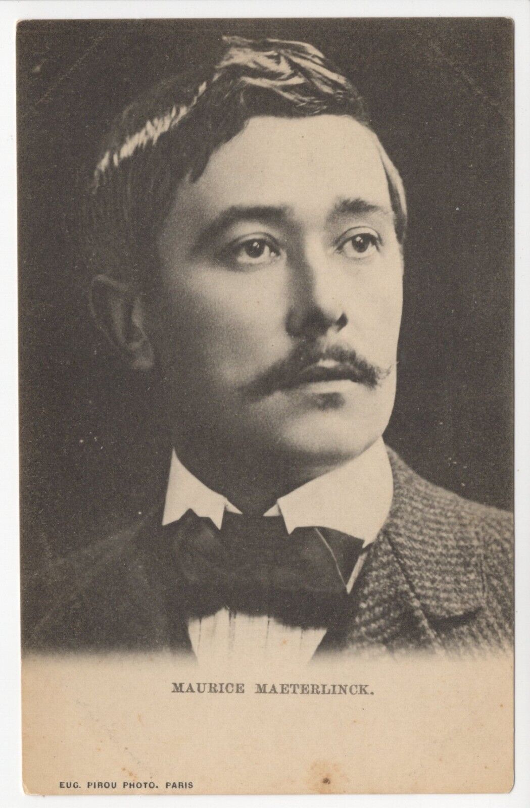 1900s Maurice Maeterlinck Portrait Postcard - Belgian Playwright, Theatre, Poet